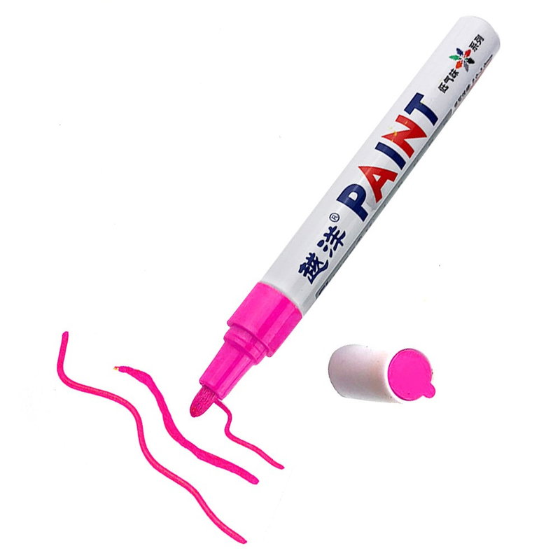 Vandfast Tusch til Hobbybrug - Til Metal, Sten, Plast & Papir-Pink