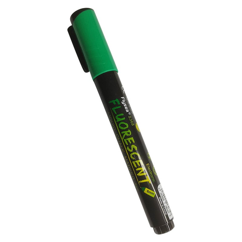 Selvlysende Tusch / Highlighter til Glas, Tavler, Plastik & Træ-Grøn