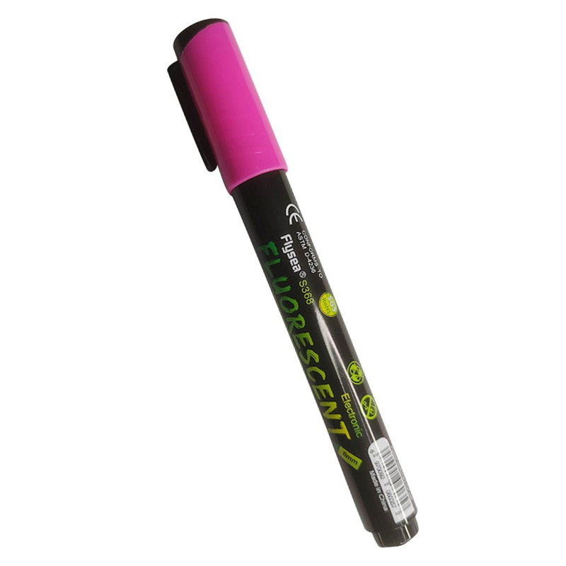 Selvlysende Tusch / Highlighter til Glas, Tavler, Plastik & Træ-Pink