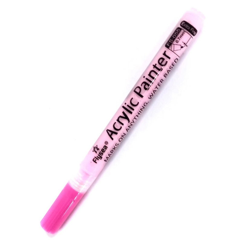 Vandfast Akryl Tusch til Hobby, Dekoration & Maling-Pink
