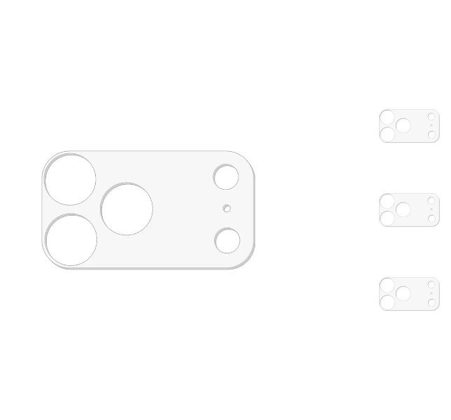 3 stk. iPhone 17 Pro Max Kamera Beskyttelsesglas