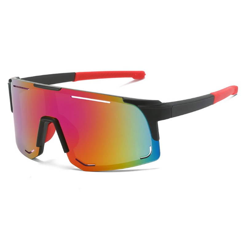 Cyllene Full Frame Solbriller til Ski med Multifarvet Linser-Rød
