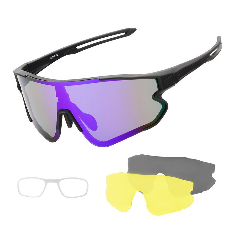 Euporie Hurtigbriller med Udskiftelige Glas – Multifarvede Festivalbriller - Sort