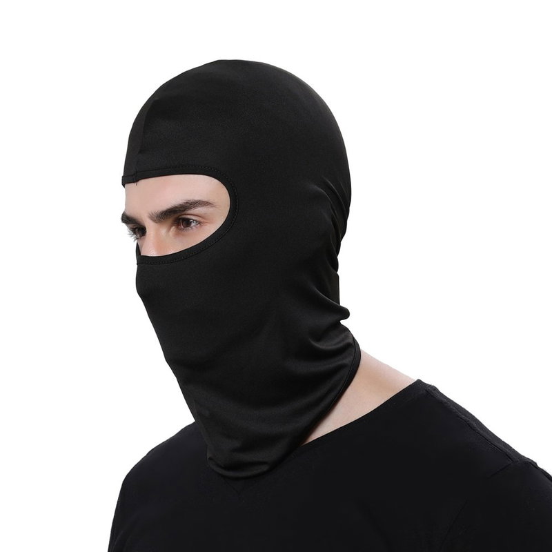 Lycra Balaclava / Hjelmhue til Cykling og Ski-Sort
