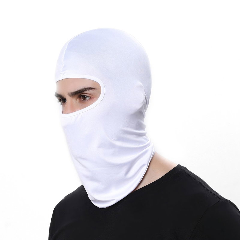 Lycra Balaclava / Hjelmhue til Cykling og Ski-Hvid