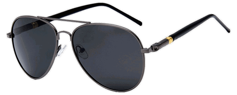 Pilot / Aviator Style Solbriller-Sort