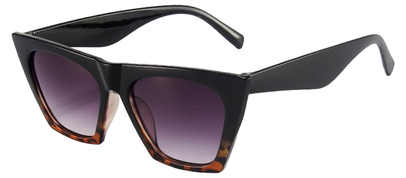 Basic Cat-Eye Solbriller-Leopard