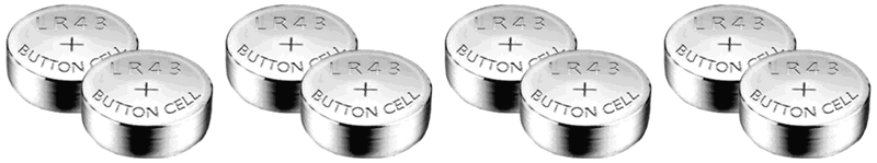 4x 2 stk. Batteri til Garmin Vivofit 4