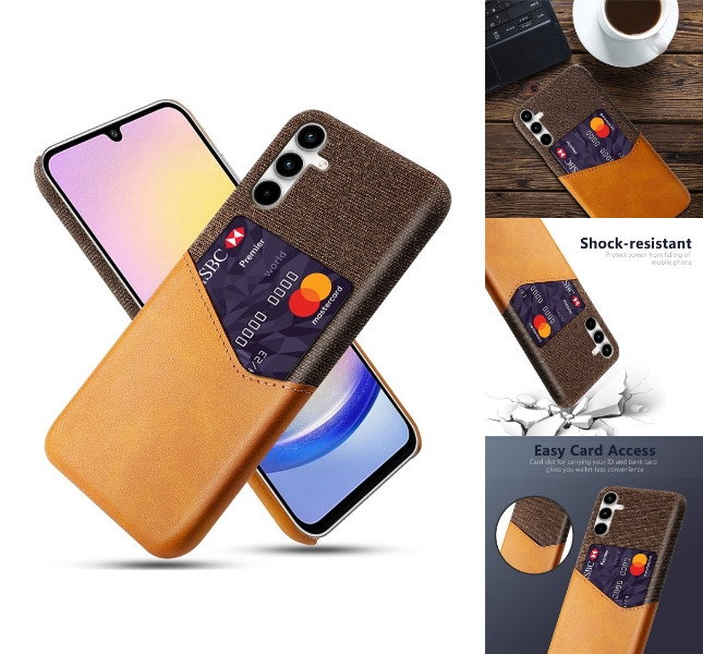 Samsung Galaxy A25 5G Cover med Kortholder - Forside