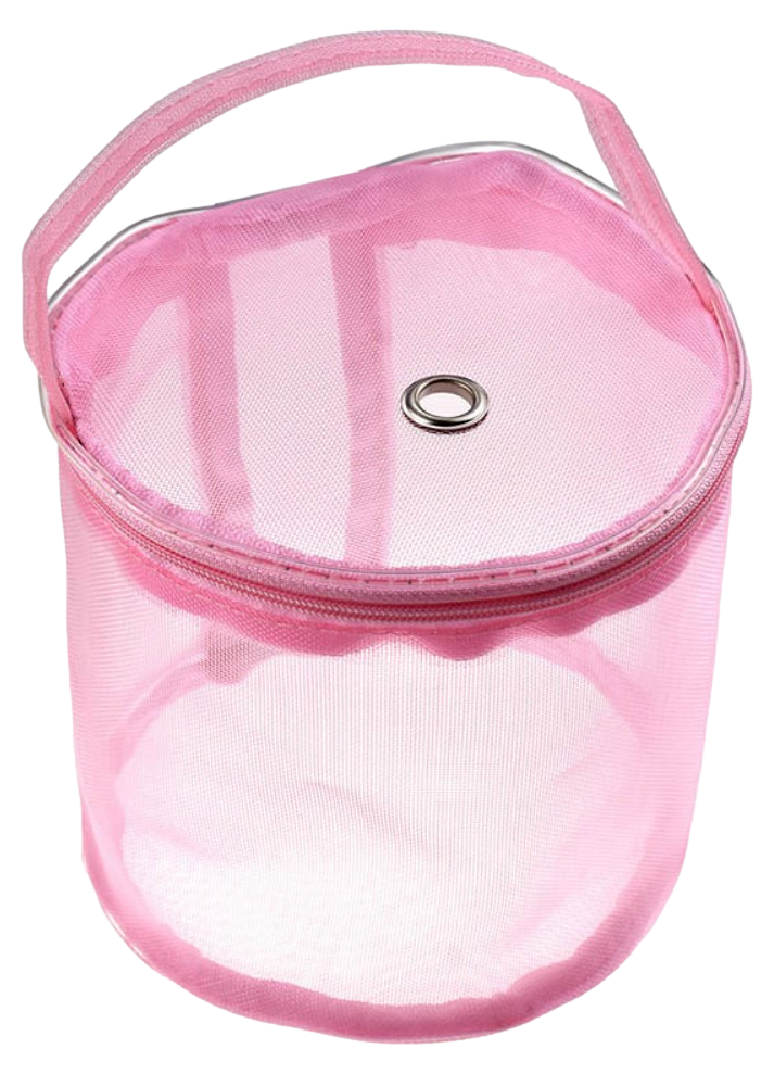 Lille Mesh Garntaske-Pink