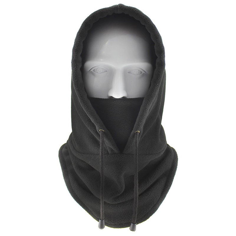Fleece Balaclava / Elefanthue til Vinter & Ski-Sort