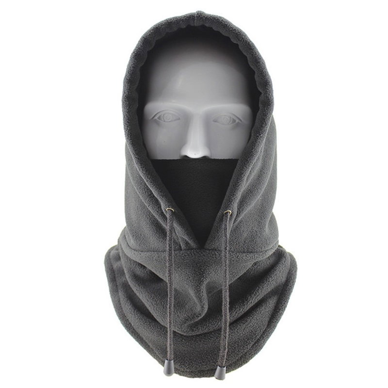Fleece Balaclava / Elefanthue til Vinter & Ski-Grå