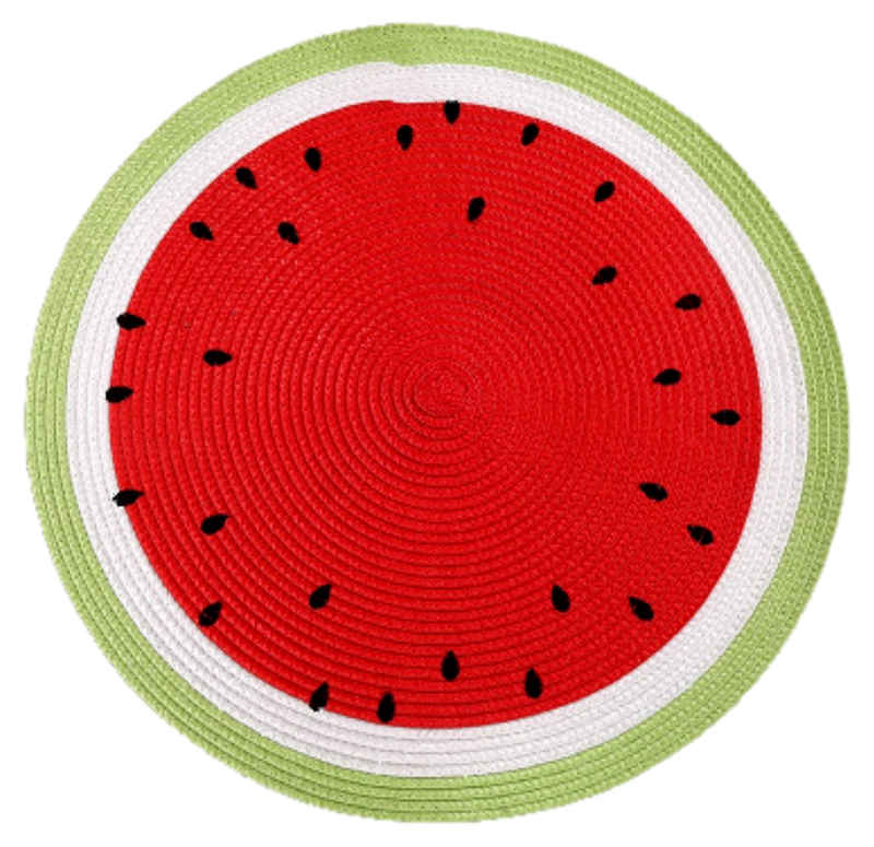 Fruit Dækkeserviet Ø 38 cm-Rød