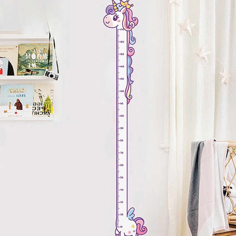 Enhjørning Højdemåler / Målestok Wallsticker