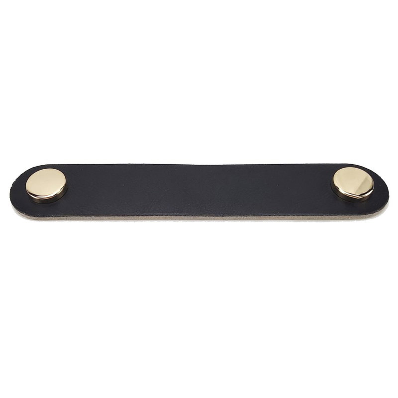 140mm Moderne Lædergreb / Håndtag-Sort
