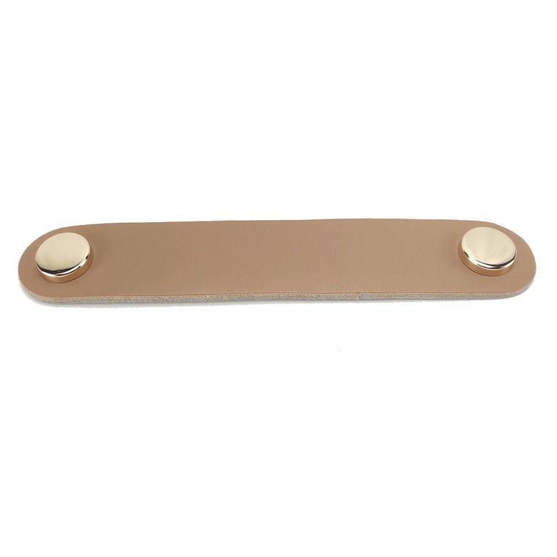 140mm Moderne Lædergreb / Håndtag-Beige