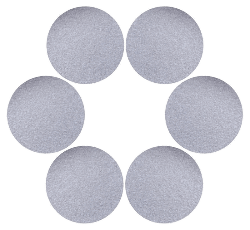 6 Stk. Coasters i PU Læder Ø 10 cm