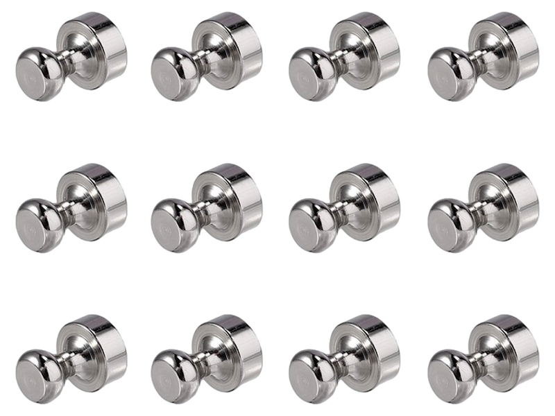 12 stk. Magnetiske Tegnestifter - Ø 12mm