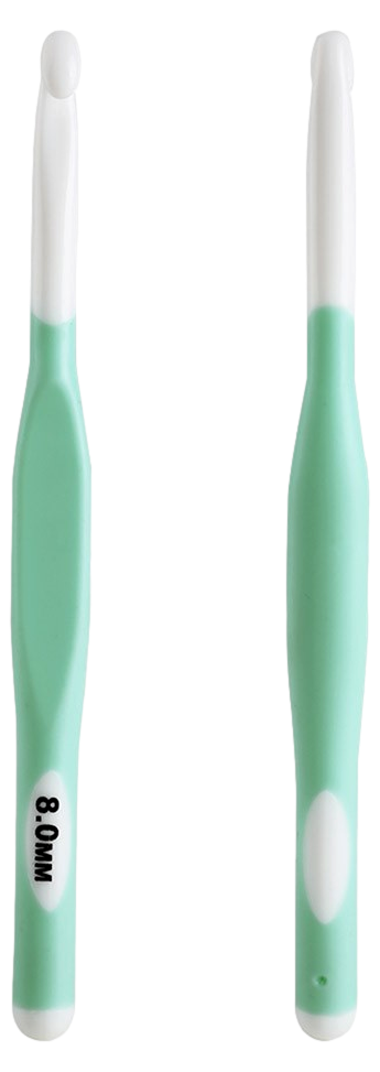 Chunky Hæklenål med Ergonomisk Greb-8.0mm