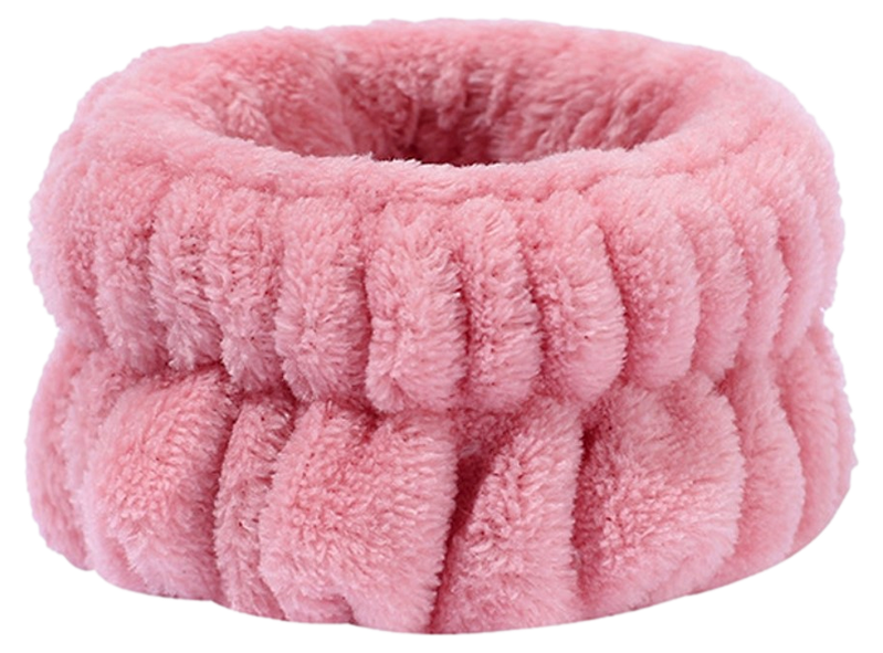 2 Stk. Frotté Armbånd til Ansigtsrens-Pink