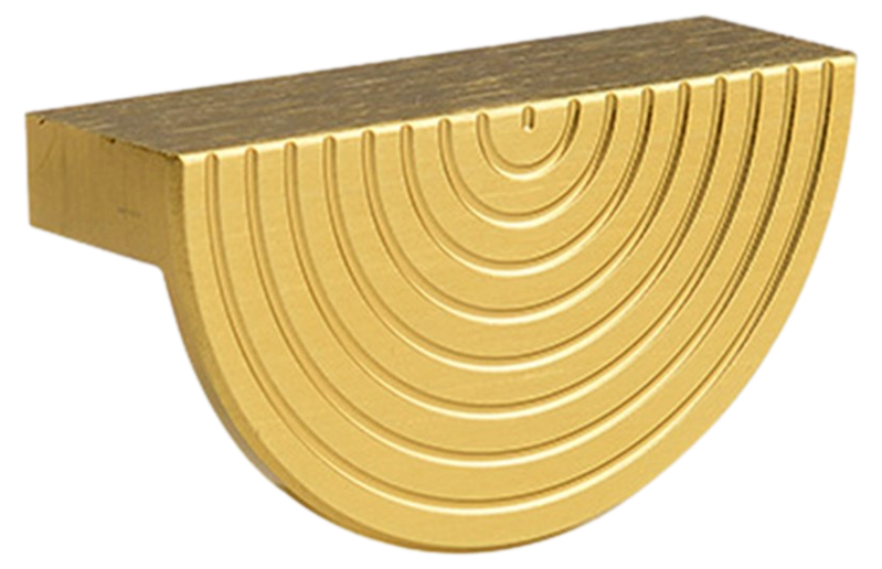 Guld Spiral Fingergreb i Aluminium-Small