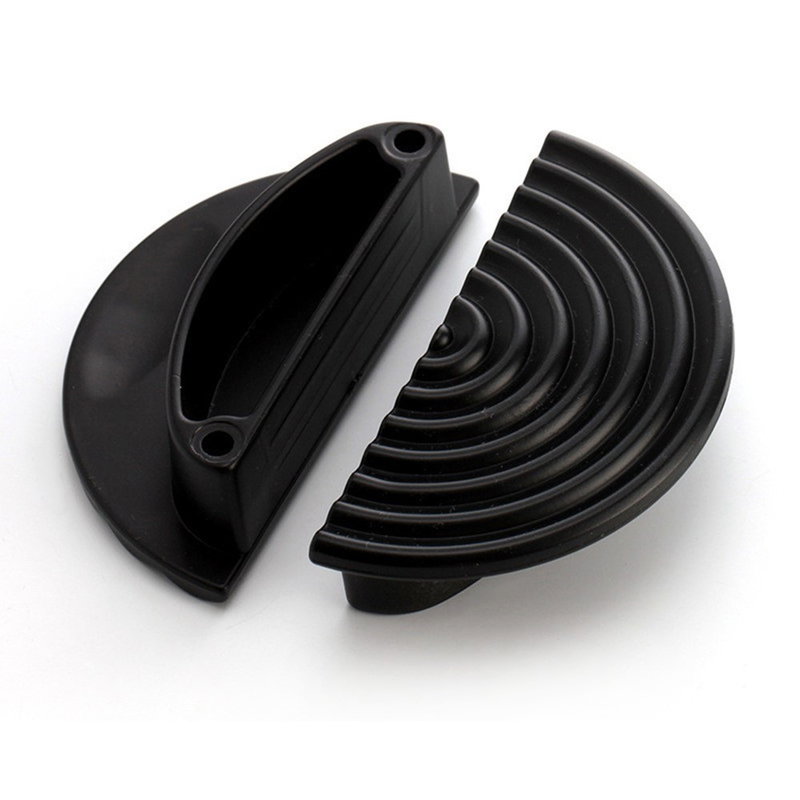 Spiral Skålegreb i Plast-Sort