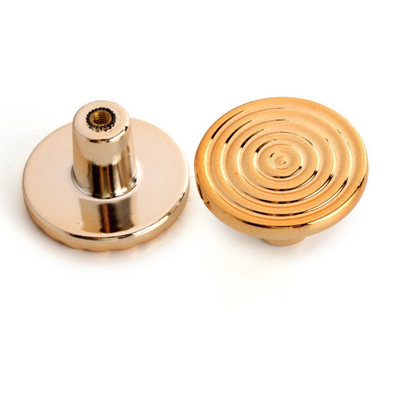 Spiral Møbelknop i Plast-Guld