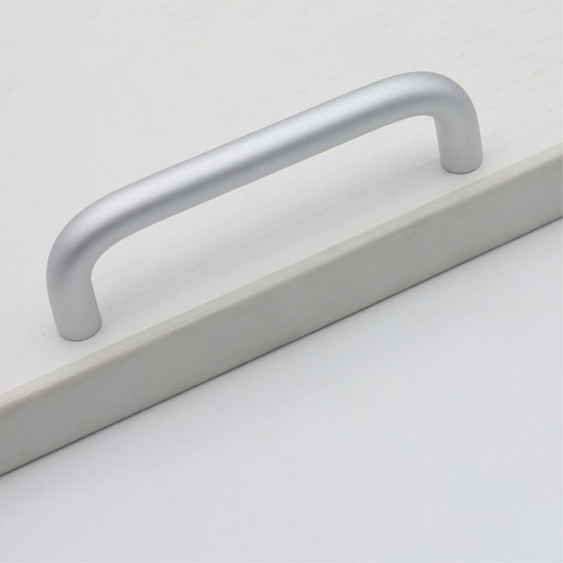 Matte Bøjlegreb / Møbelgreb i Aluminium-c/c 96 mm