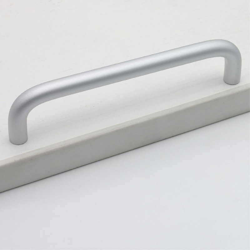 Matte Bøjlegreb / Møbelgreb i Aluminium-c/c 128 mm