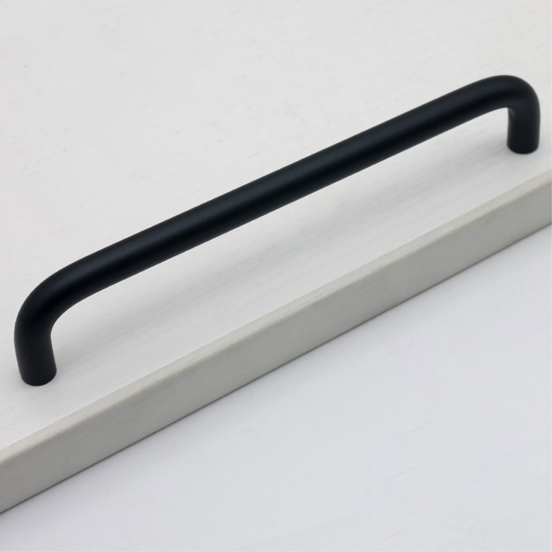Sort Bøjlegreb / Møbelgreb i Metal-c/c 160 mm