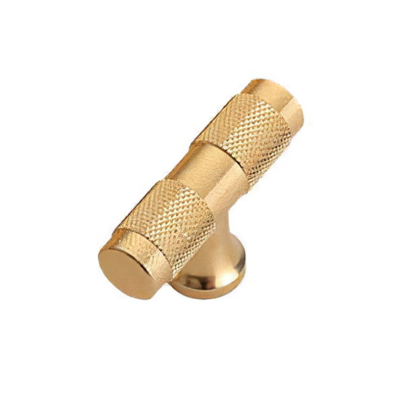 Riftlet / Børstet T Greb - 5cm-Guld
