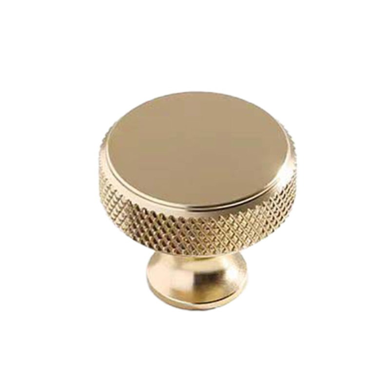 27 mm Riflet / Børstet Møbelknop-Guld
