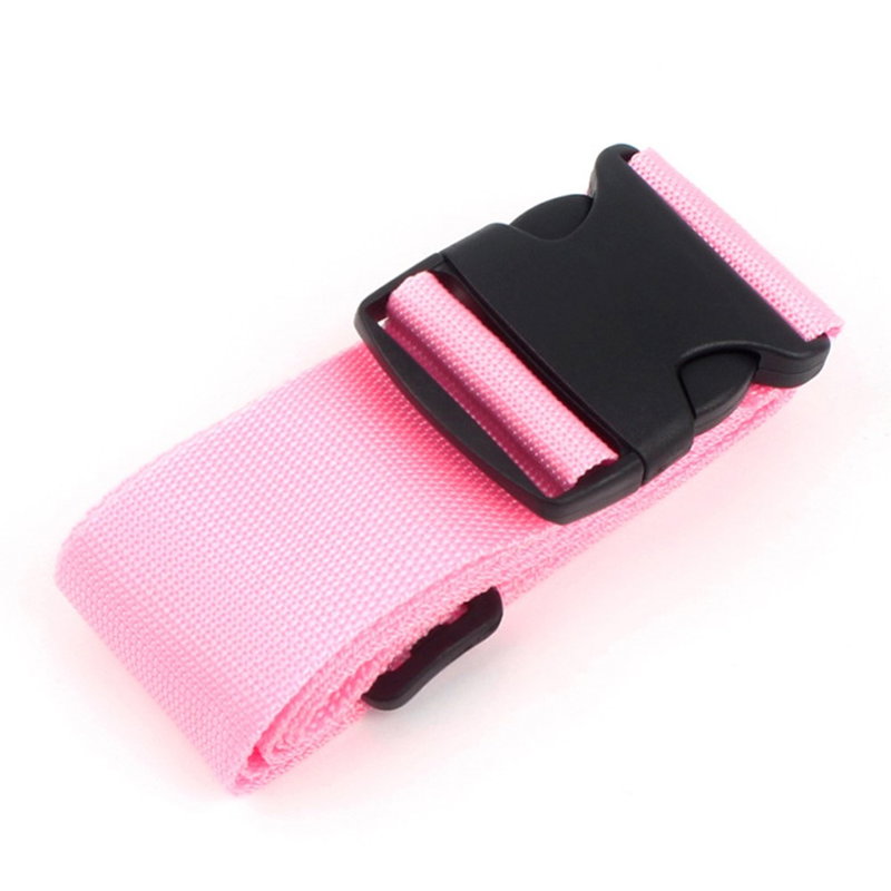 Justerbar Sikkerhedsrem til Kuffert / Bagage, Flere Farver-Pink
