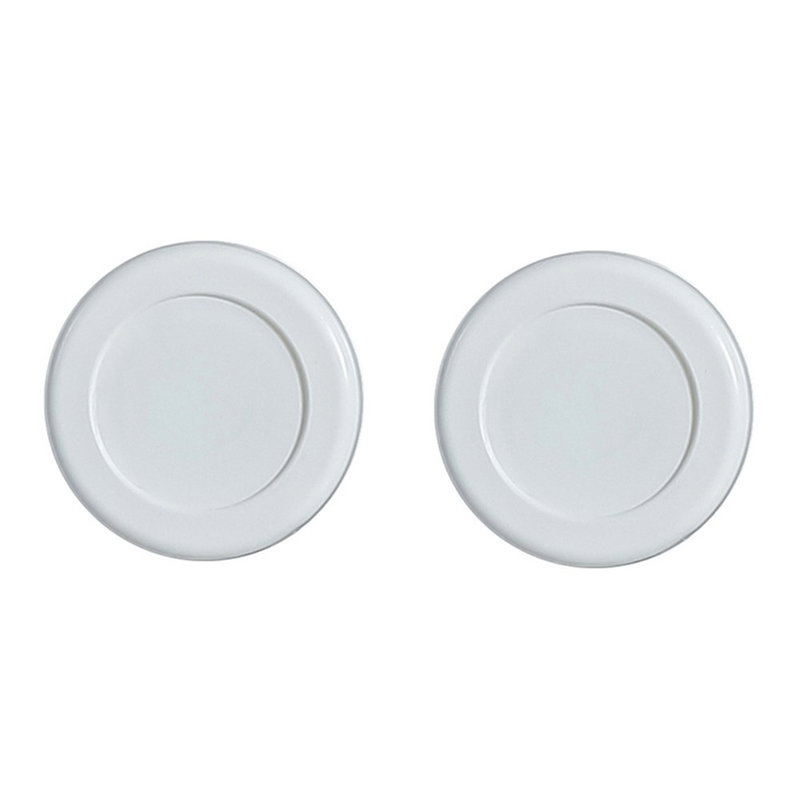 2 stk Magnetisk Holder til Fjernbetjening eller Stikdåse -Hvid