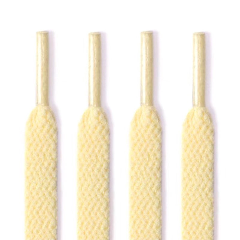 Flade Snørebånd i Polyester - 120 CM-Beige