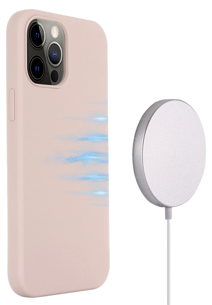 Silikone Cover med MagSafe til iPhone 14 Pro Max-Lyserød