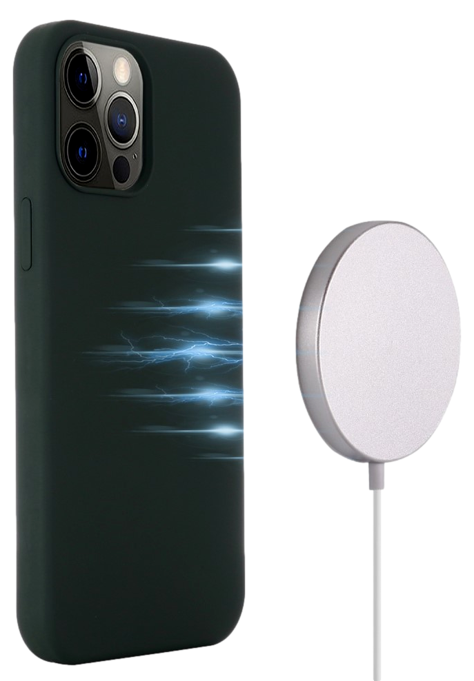 Silikone Cover med MagSafe til iPhone 14 Pro Max-Mørkegrøn