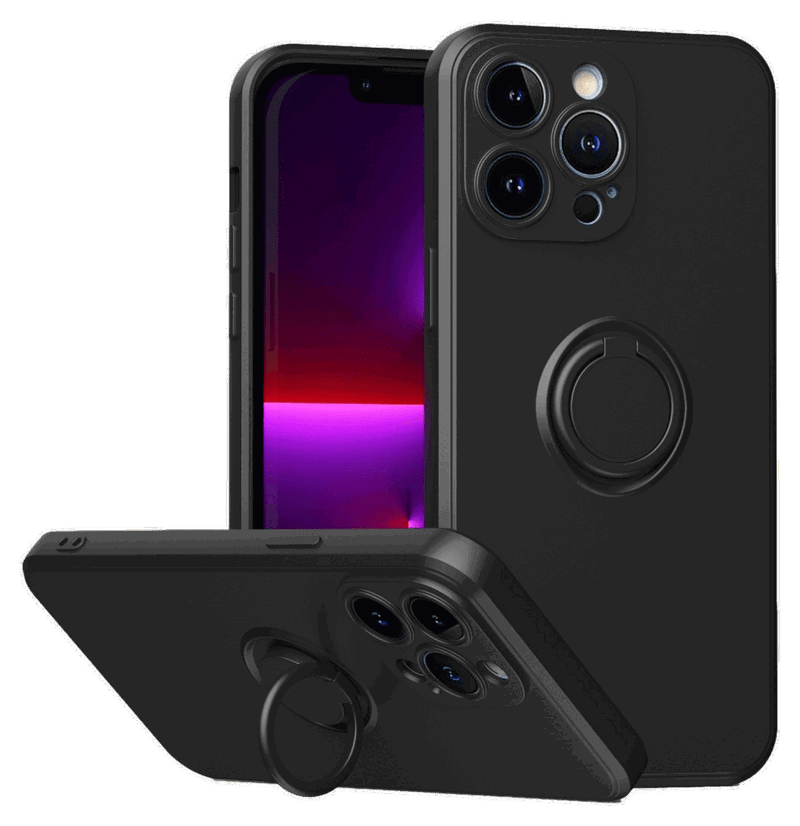 Silikone Cover med Kickstand til iPhone 14 Pro Max