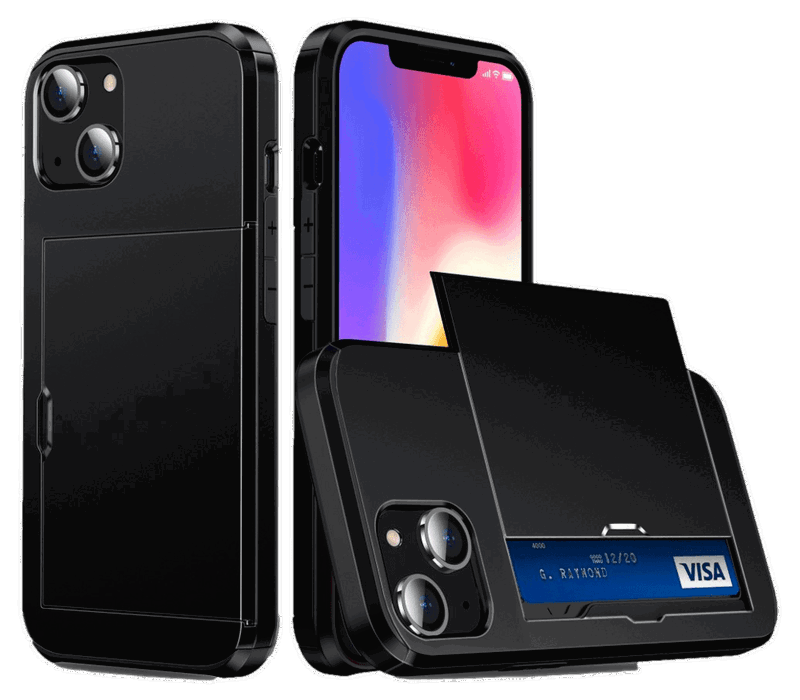Slide Kortholder Cover til iPhone 14