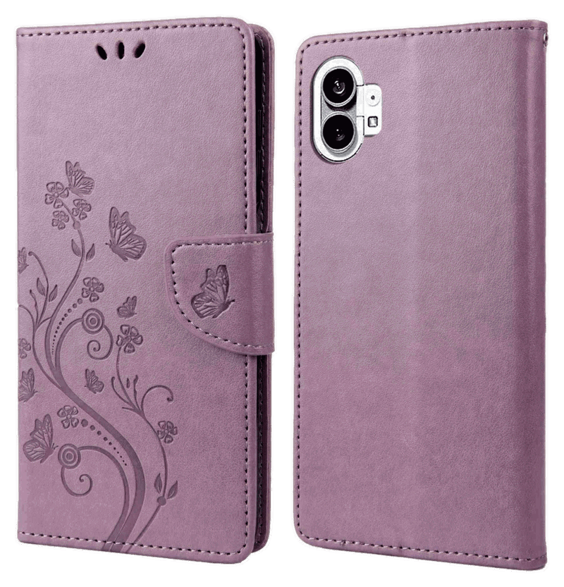 Lino Flip Cover til Nothing Phone (1)-Lilla