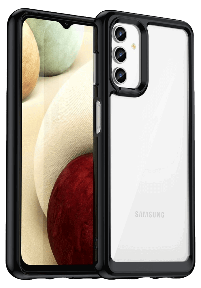 Gennemsigtigt Cover til Samsung Galaxy A13 5G / A04S 4G-Sort