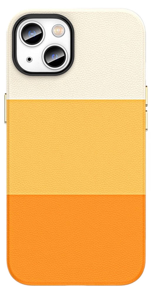 Nuance Læder Cover til iPhone 14-Orange