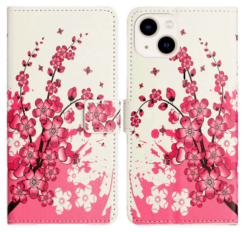 Pink Plum Flip Cover til iPhone 14 Plus