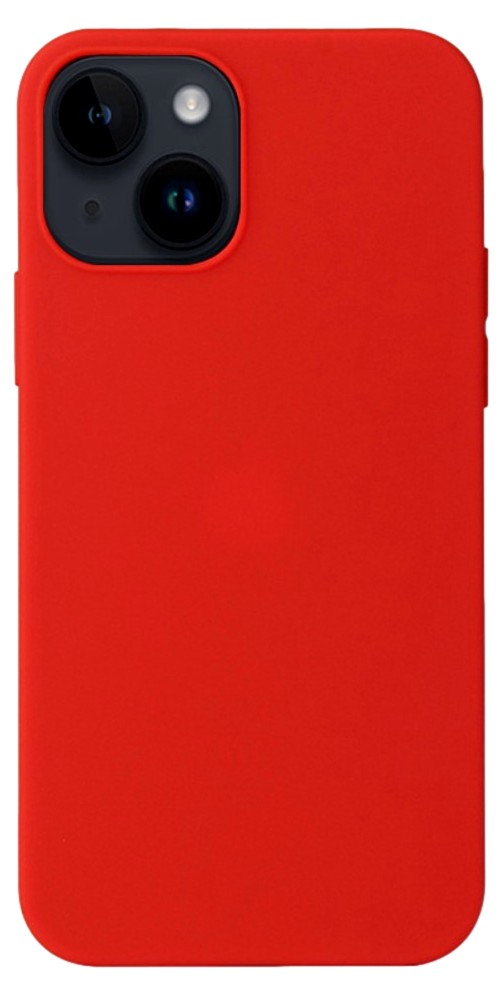 Soft Matte Silikone Cover til iPhone 14-Rød