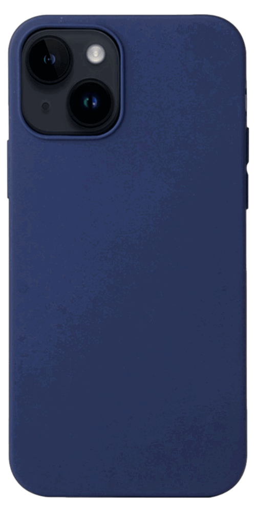 iPhone 14 Soft Matte Silikone Cover-Mørkeblå