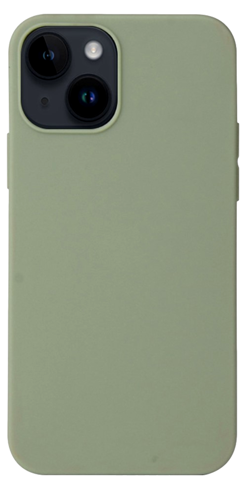 Soft Matte Silikone Cover til iPhone 14 Plus-Grøn