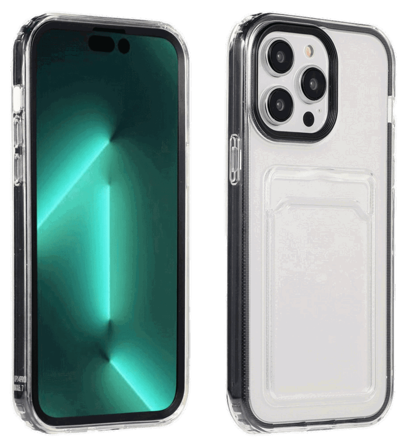 Gennemsigtig Cover med Kortholder til iPhone 14 Plus