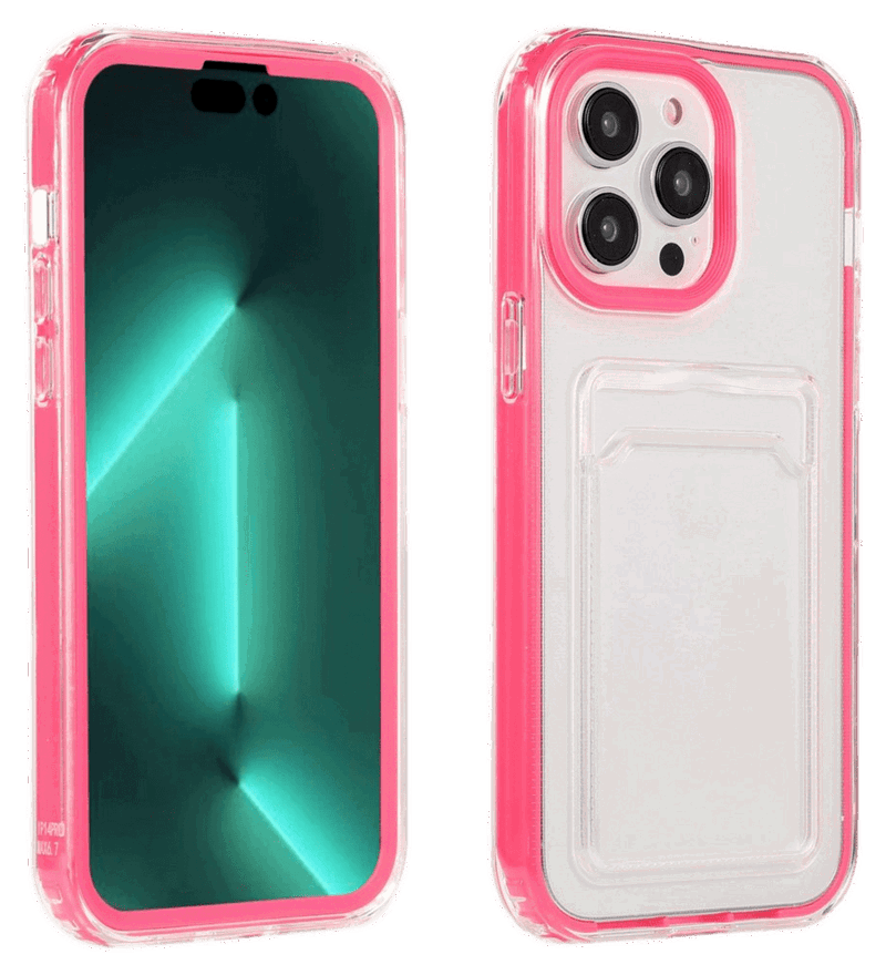 Gennemsigtig Cover med Kortholder til iPhone 14 Pro Max