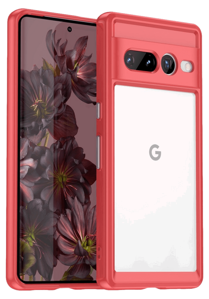 Panel Silikone Cover til Google Pixel 7 Pro-Rød