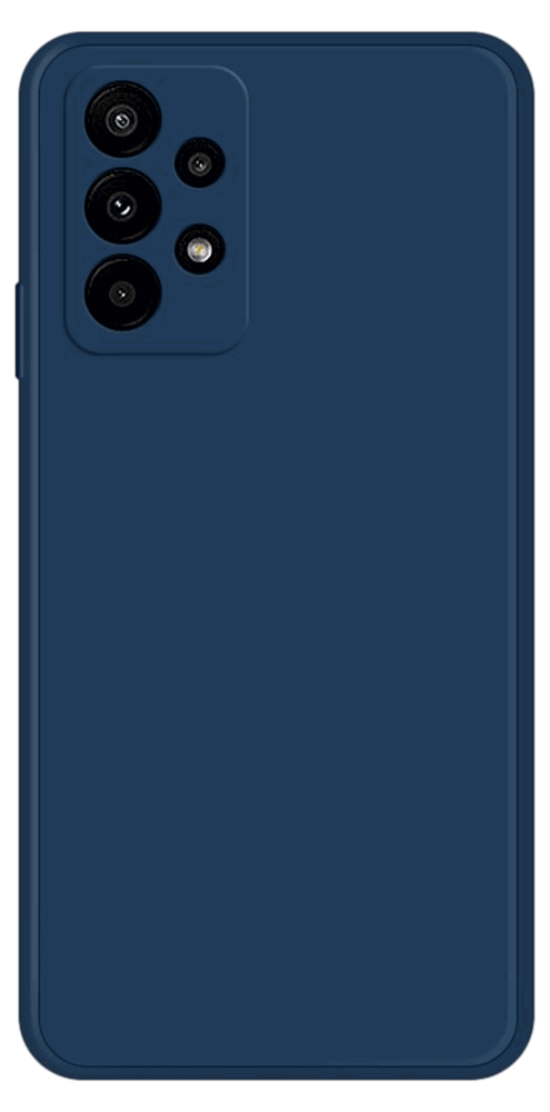 Soft Matte Silikone Cover til Samsung Galaxy A23-Mørkeblå